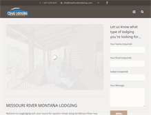 Tablet Screenshot of craiglodging.com